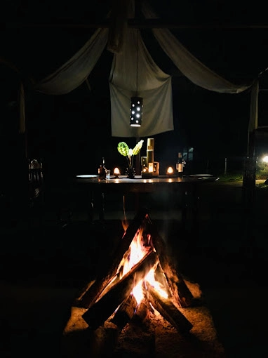 Cozy Fireplace at Rosewood Stay, Coorg, Karnataka