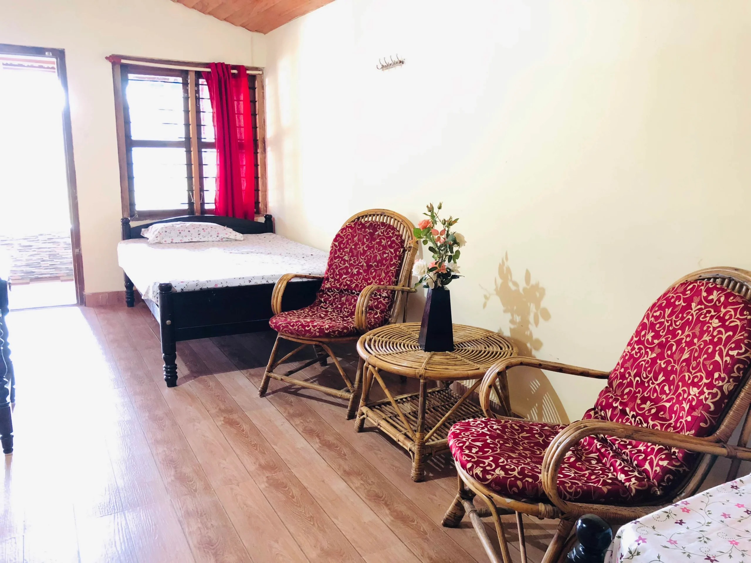 Relaxing Seating Area in Room at Rosewood Stay, Coorg, Karnataka